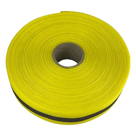 Barricade Tape, No Legend, Black/Yellow, 3/4 in Wide x 150 ft Length, Polypropylene, 21 mil MPN:15Y443