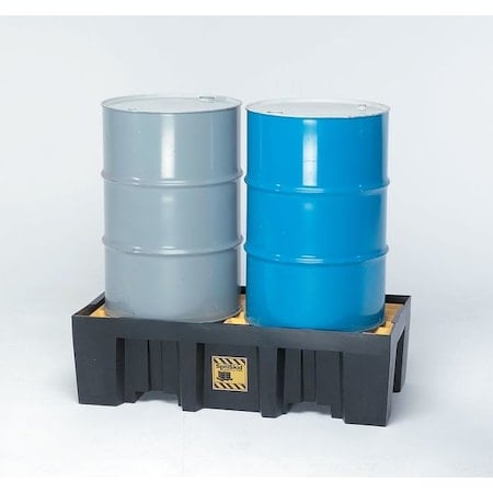 Spill Pallet, 2 Drums, 2, 000 lb Load Capacity, High Density Polyethylene MPN:1620P