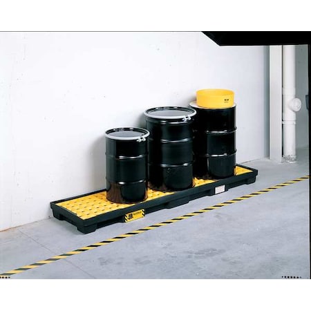Spill Deck, 66 gal Spill Capacity, 4 Drums, 8, 000 lb Load Capacity, Polyethylene MPN:1647P