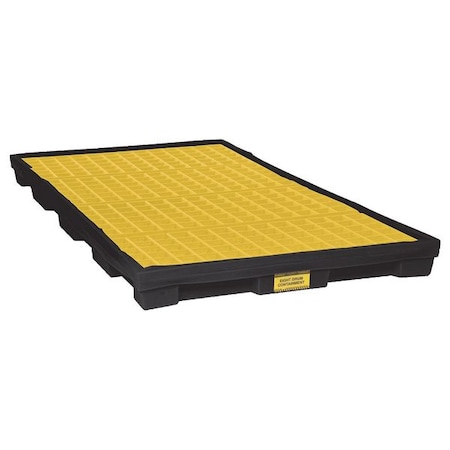Spill Deck, 90 gal Spill Capacity, 8 Drums, 10, 000 lb Load Capacity, Polyethylene MPN:1688P