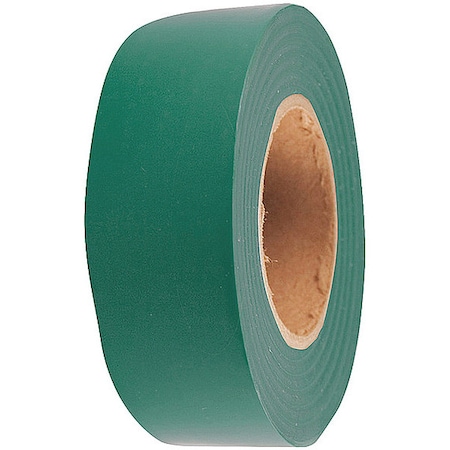 Flagging Tape, No Legend, Green, 1 3/16 in Wide x 150 ft Length, Vinyl, 5 mil MPN:17013