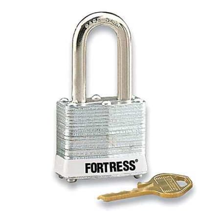 Lockout Padlock, Keyed Different, Steel, White, 2 in Shackle Height, 1 9/16 in Body Width MPN:1803LHWHT