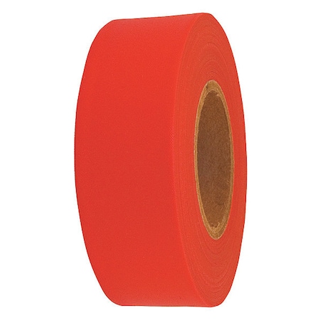 Flagging Tape, No Legend, Red, 1 3/16 in Wide x 300 ft Length, Polyethylene, 2 mil MPN:1EC23