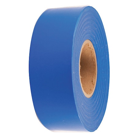 Flagging Tape, No Legend, Blue, 1 3/16 in Wide x 300 ft Length, Polyethylene, 2 mil MPN:1EC26