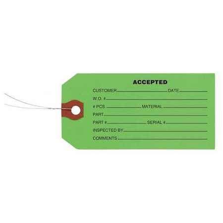 Tag, Paper, 2 3/8 in Width, 4 3/4 in Height, 1000 PK MPN:1HAA9