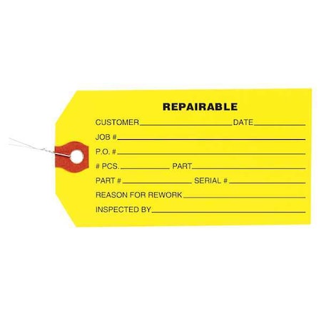 Tag, Paper, 2 3/8 in Width, 4 3/4 in Height, 1000 PK MPN:1HAB1