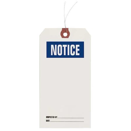Tag, Paper, 3 1/8 in Width, 6 1/4 in Height, 1000 PK MPN:1HAB7