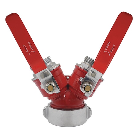Ball Valve, 3 Way, Fire Hose Connection MPN:1PZC7