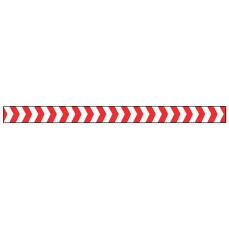 Barricade Tape, No Legend, Red/White, 2 in Wide x 180 ft Length, Vinyl, 4 mil MPN:2 IN W X 60