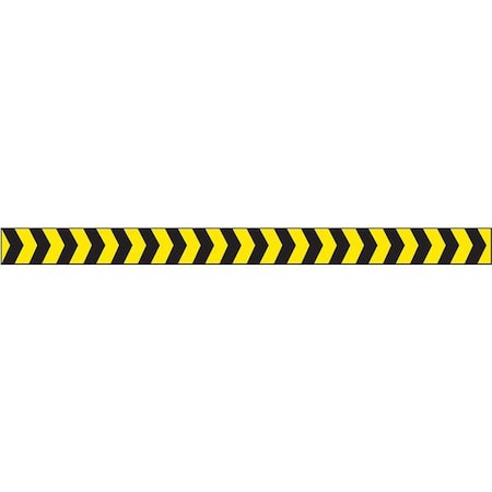 Barricade Tape, No Legend, Black/Yellow, 2 in Wide x 180 ft Length, Vinyl, 4 mil MPN:2 IN W X 60 YD