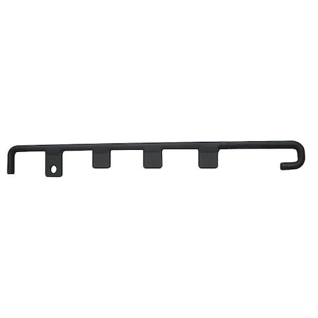 Locking Bar, Steel, 13 1/8 in Height, 1/3 in Length, 0.38 lb, Black MPN:22NY06