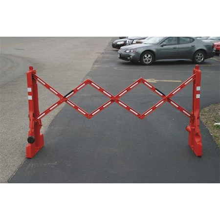 Barricade, Polyethylene, Engineer, 43 in Height, 90 in Length, 15 lb, Red MPN:2770-00001