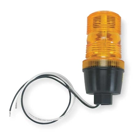 Warning Light, Amber, Strobe Tube, 120V AC, 72 FPM, 2 3/4 in Dia., (F) 1/2 in NPT MPN:2ERP5