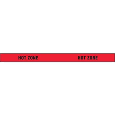 Barricade Tape, Hot Zone, Red, 3 in Wide x 1, 000 ft Length, LDPE, 4 mil MPN:3 X 1000' 4 MIL