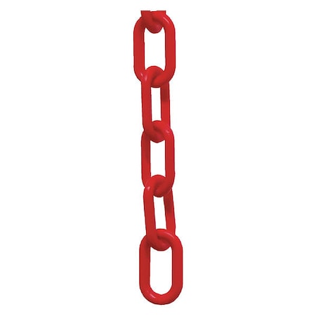Plastic Chain, Red, 25 ft Length, Gloss MPN:30005-25