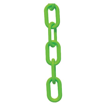 Plastic Chain, Safety Green, 25 ft Length, Gloss MPN:30014-25