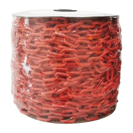 Plastic Chain, Red, 200 ft Length, Gloss MPN:30105