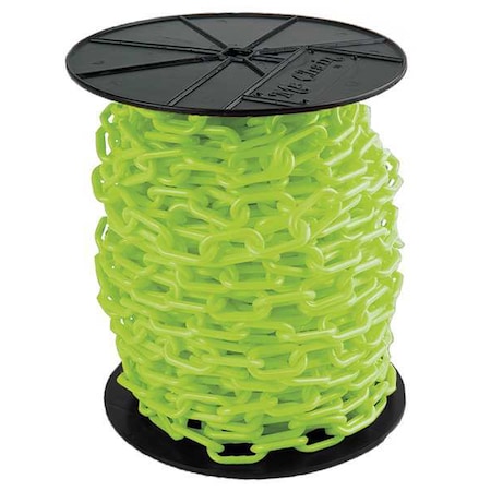 Plastic Chain, Safety Green, 200 ft Length, Gloss MPN:30114