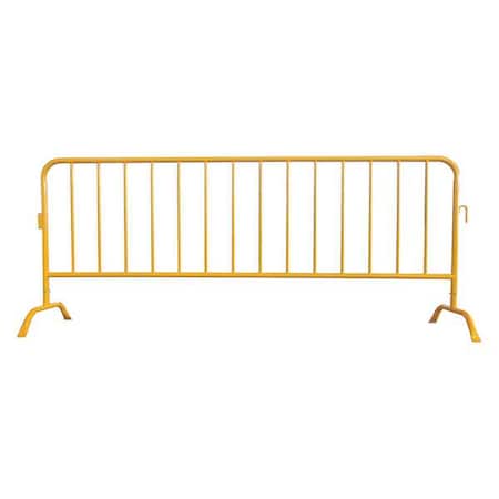Crowd Control Barrier, Yellow, No Legend, Powder Coated MPN:31DW07