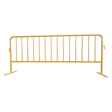 Crowd Control Barrier, Yellow, No Legend, Powder Coated MPN:31DW09