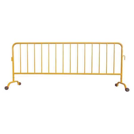 Crowd Control Barrier, Yellow, No Legend, Powder Coated MPN:31DW12