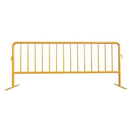 Crowd Control Barrier, Yellow, No Legend, Powder Coated MPN:31DW13