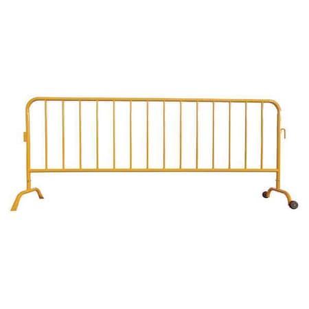 Crowd Control Barrier, Yellow, No Legend, Powder Coated MPN:31DW15