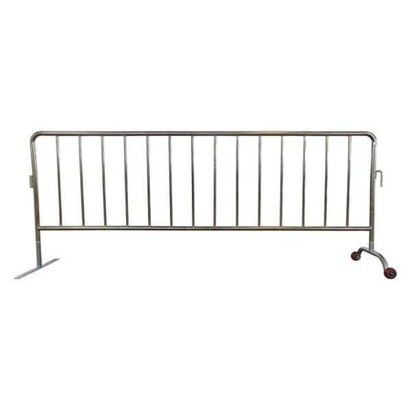 Crowd Control Barrier, Silver, No Legend, Zinc Plated MPN:31DW24
