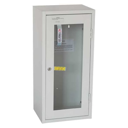 Fire Extinguisher Cabinet, Surface Mount, 25 9/16 in Height, 20 lb MPN:35GX50