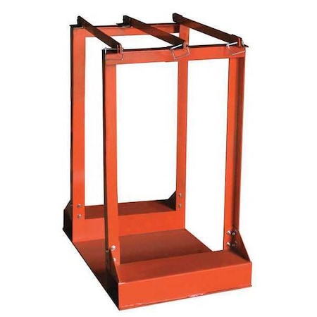 Forklift Cylinder Caddy, 1, 500 lb, Orange MPN:39J512