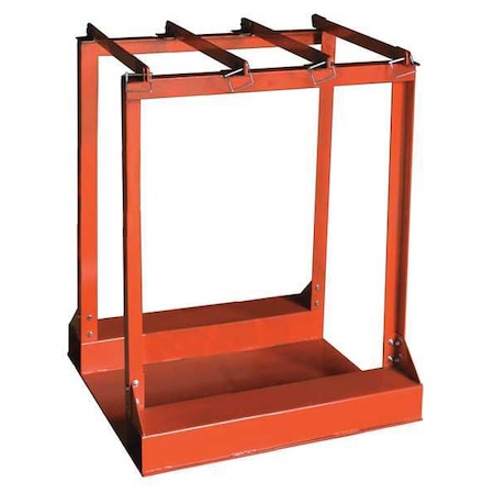 Forklift Cylinder Caddy, 1, 500 lb, Orange MPN:39J514