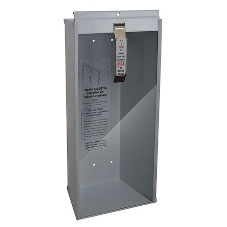 Fire Extinguisher Cabinet, Surface Mount, 18 7/8 in Height, 5 lb MPN:3NRH1