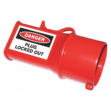 Plug Lockout, Red, 4-1/2