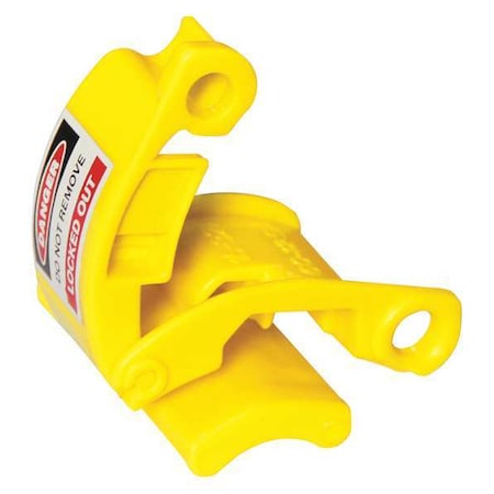 Plug Lockout, Yellow, Nylon, 1 Max. No. of Padlocks, 1/4 in Max. Shackle Dia. MPN:45MZ80