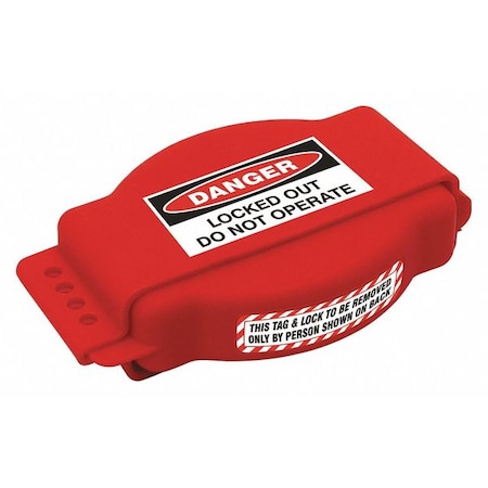 Adj. Gate Valve Lockout, Red, Polyuretane MPN:45MZ83