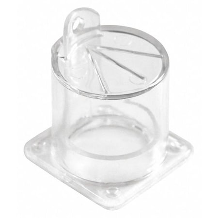 Push Button Lockout, Acrylic, 38.1mm Dia. MPN:45MZ88