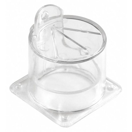 Push Button Lockout, Clear, Acrylic, 1 Max. No. of Padlocks, 1/4 in Max. Shackle Dia. MPN:45MZ89