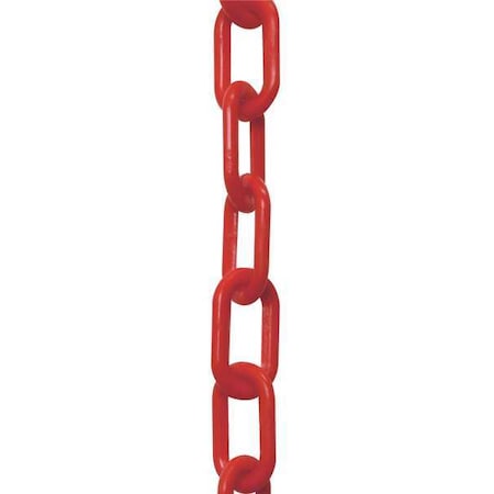 Plastic Chain, Red, 50 ft Length, Gloss MPN:50005-50