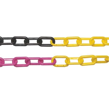 Plastic Chain, Black/Yellow, 100 ft Length, Gloss MPN:50029-100