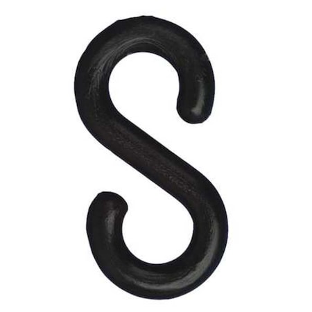 S-Hook for Plastic Chain Barrier, Black, 2 3/10 in Length, Gloss MPN:50303-10