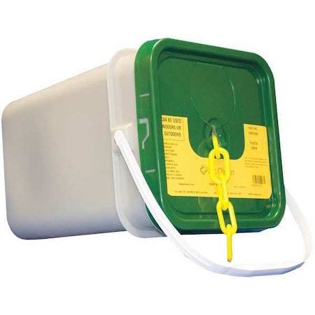 Plastic Chain, Yellow, 120 ft Length, Gloss MPN:51002-P
