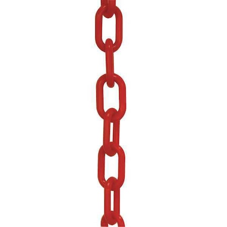 Plastic Chain, Red, 100 ft Length, Gloss MPN:51005-100