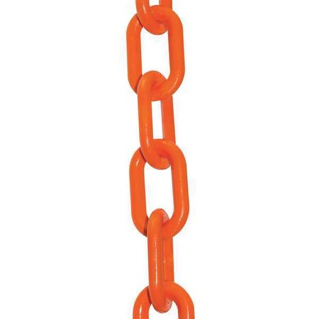 Plastic Chain, Safety Orange, 50 ft Length, Gloss MPN:51012-50