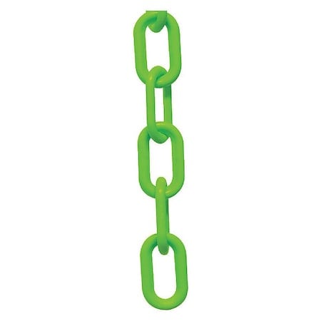 Plastic Chain, Safety Green, 25 ft Length, Gloss MPN:51014-25