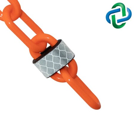 Reflective Plastic, 100 ft L, Orange MPN:52013-100