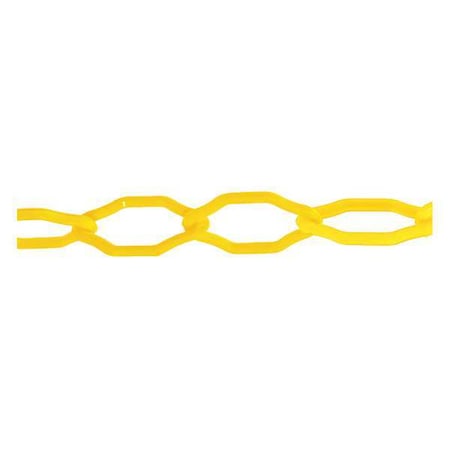 Plastic Chain, Yellow, 100 ft Length, Gloss MPN:53002-100