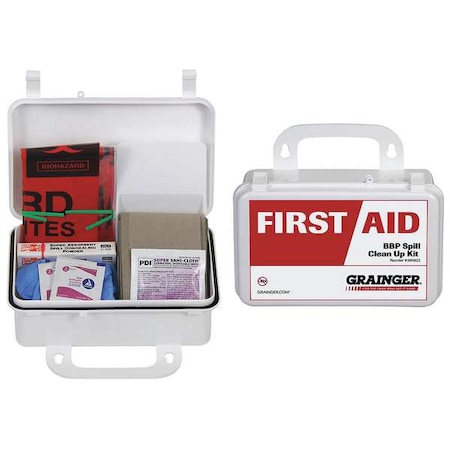 Bloodborne Pathogen Kit, Not Applicable Volume Absorbed per Kit, Bag, White MPN:54600