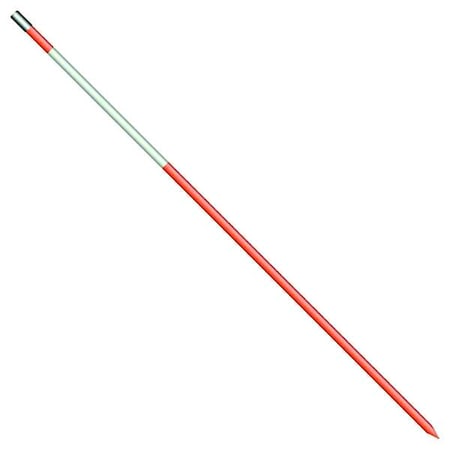 Driveway Marker, Fiberglass, 48 in Height, Reflective Post Only, Hi-Vis Orange, PK10 MPN:665-10