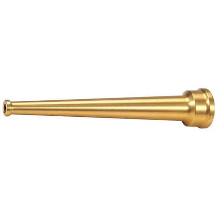 Fire Hose Nozzle, 1-1/2 In., Brass MPN:6AKC4