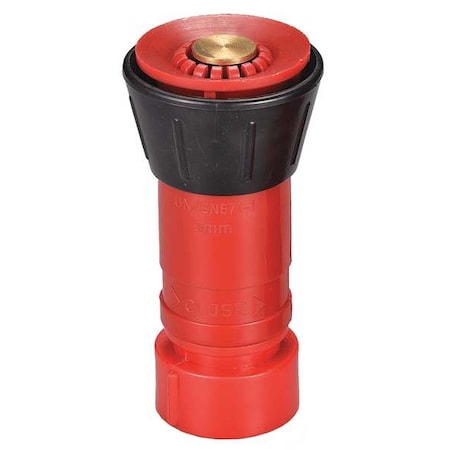 Fire Hose Nozzle, 3/4 In., Black MPN:6AKC6